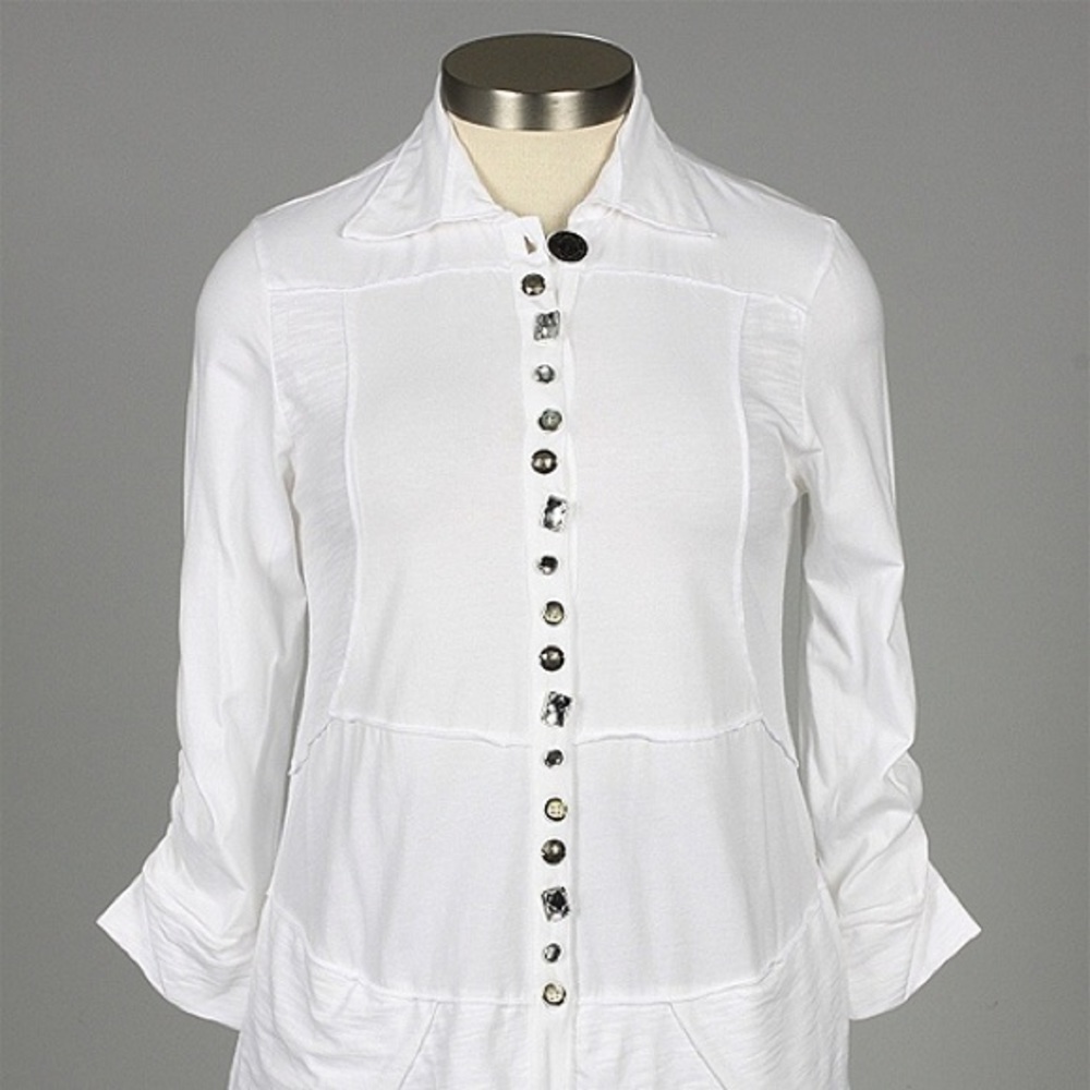 Neon Buddha White Sea Breeze Top - Picture 2 of 2